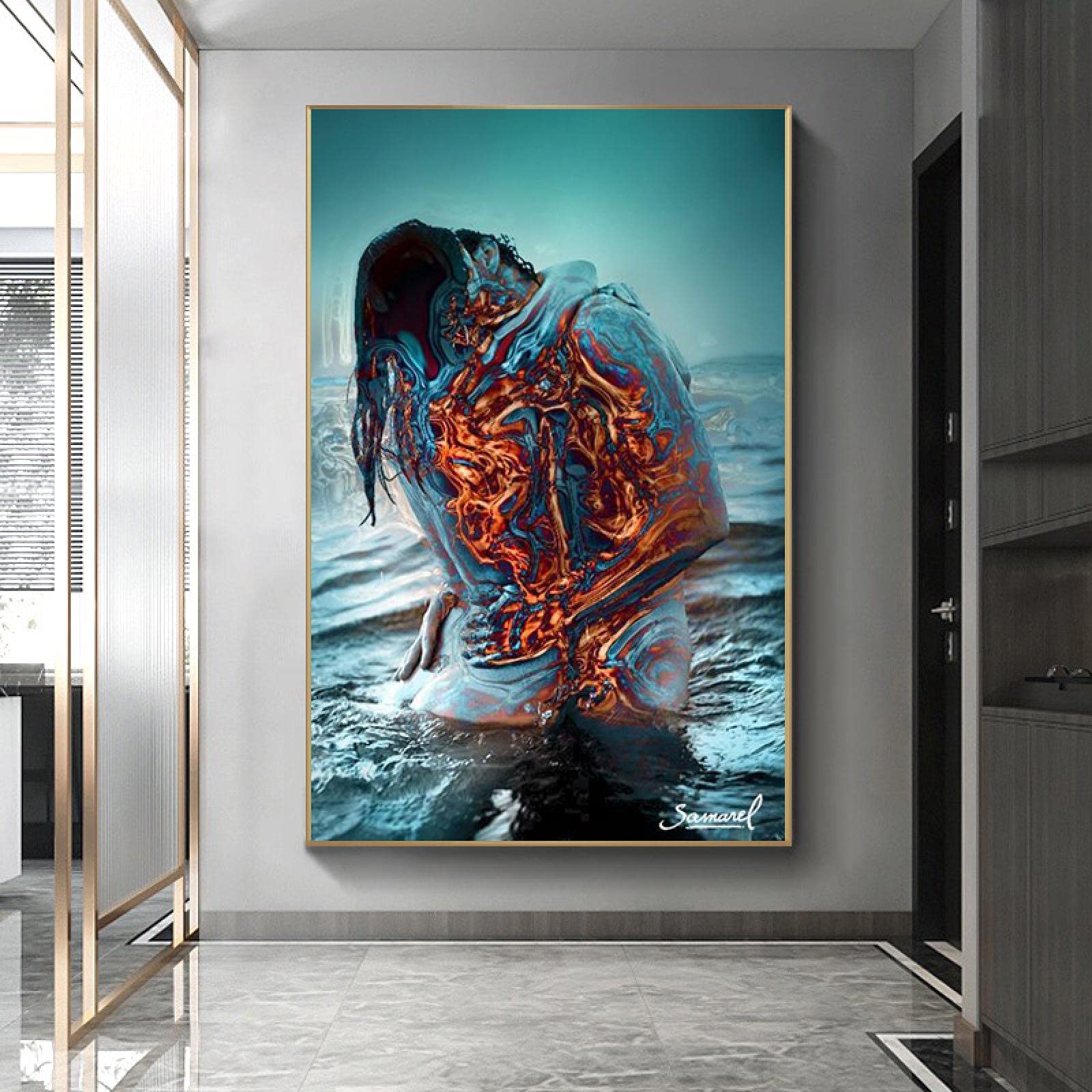 版画 conix canvas print Amazon.com: UNICORN PEGASUS MOUNTAINS XL CANVAS PRINT poster